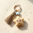 Mộc Charm — Soft Smile Star | Wooden Emoji Charm