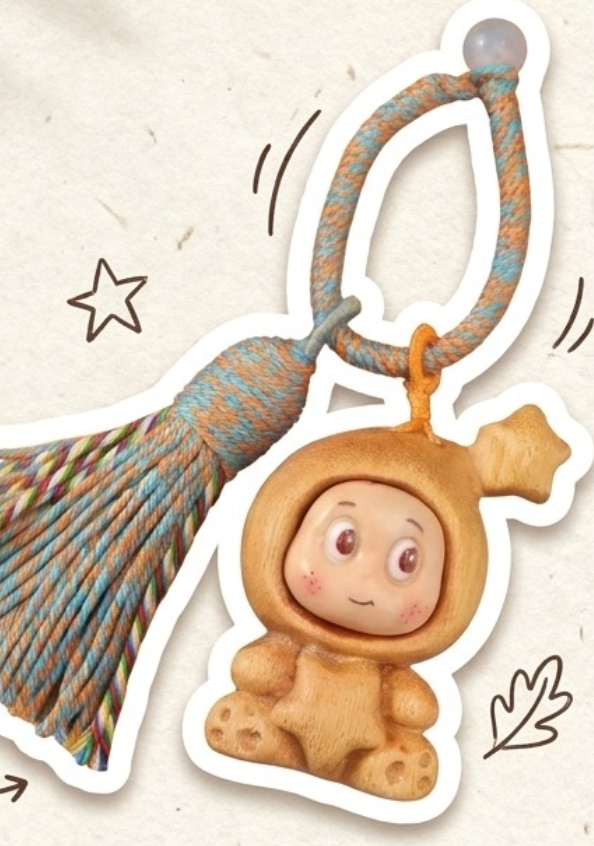 ⭐ Mộc Charm — Dreamie | Wooden Companion Charm