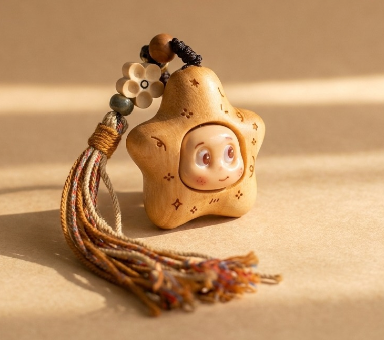 Mộc Charm — Nori | Star Wooden Charm