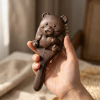 Mộc Bear – Bàn Chải Gỗ Đàn Hương Massage Gấu Ôm Tim | Cozy Massage Hair Brush