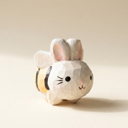 Mộc Honey — Bé Thỏ Ong | Little Wooden Bee Bunny Figure 🐝
