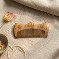 Mộc Bloom – Lược Gỗ Đàn Hương Hoa Khắc Tối Giản | Golden Sandalwood Bloom Comb