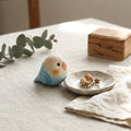 🕊️ Mộc Lune — Little Blue Bird | Tiny Wooden Bird Figure