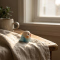 🕊️ Mộc Lune — Little Blue Bird | Tiny Wooden Bird Figure