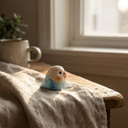 🕊️ Mộc Lune — Little Blue Bird | Tiny Wooden Bird Figure