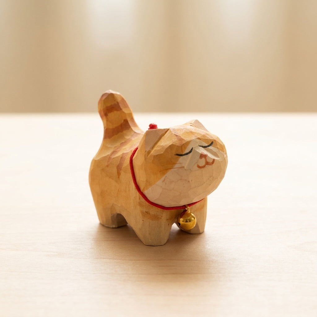 Mộc Yuzu — Bé Mèo Vàng | Little Ginger Cat Figure 🐈