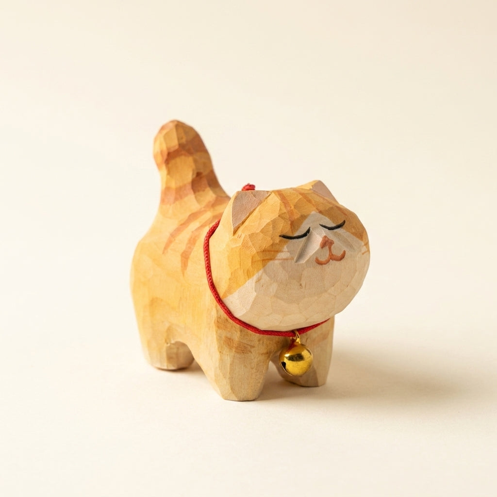 Mộc Yuzu — Bé Mèo Vàng | Little Ginger Cat Figure 🐈