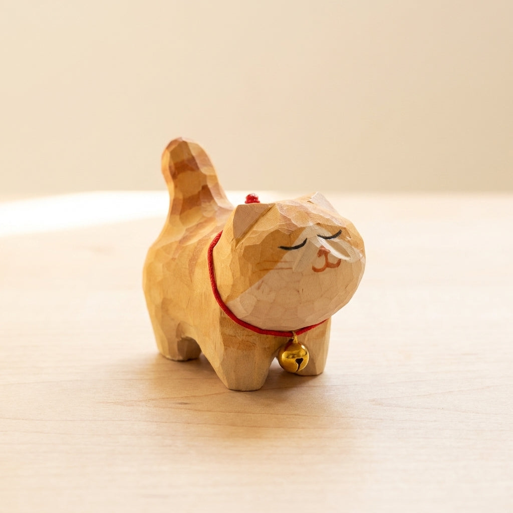 Mộc Yuzu — Bé Mèo Vàng | Little Ginger Cat Figure 🐈
