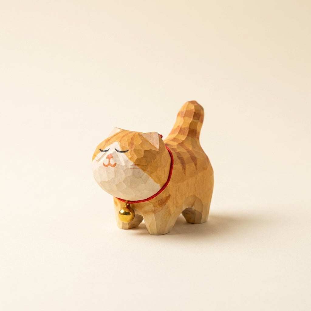 Mộc Yuzu — Bé Mèo Vàng | Little Ginger Cat Figure 🐈
