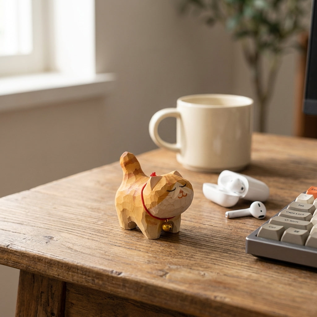 Mộc Yuzu — Bé Mèo Vàng | Little Ginger Cat Figure 🐈