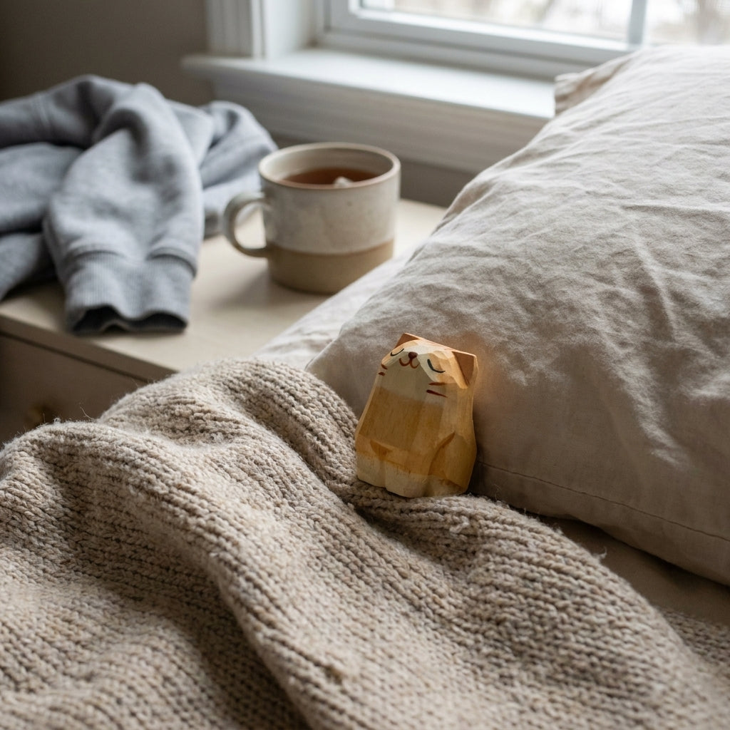 Mộc Marmo — Orange Loaf Cat | Bé Mèo Cam Gỗ Ngồi Yên 🐈🧡