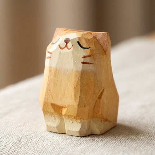 Mộc Marmo — Orange Loaf Cat | Bé Mèo Cam Gỗ Ngồi Yên 🐈🧡