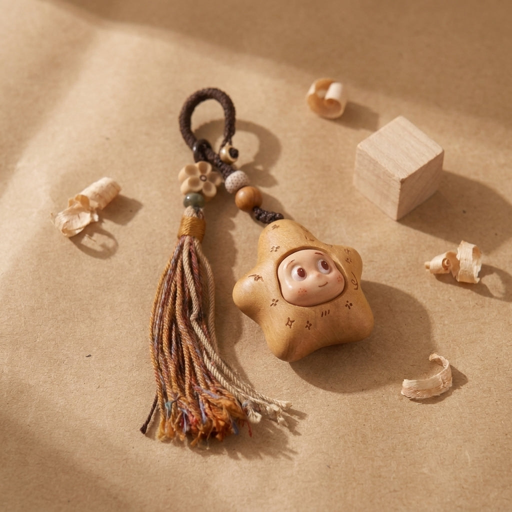 Mộc Charm — Nori | Wooden Star Charm