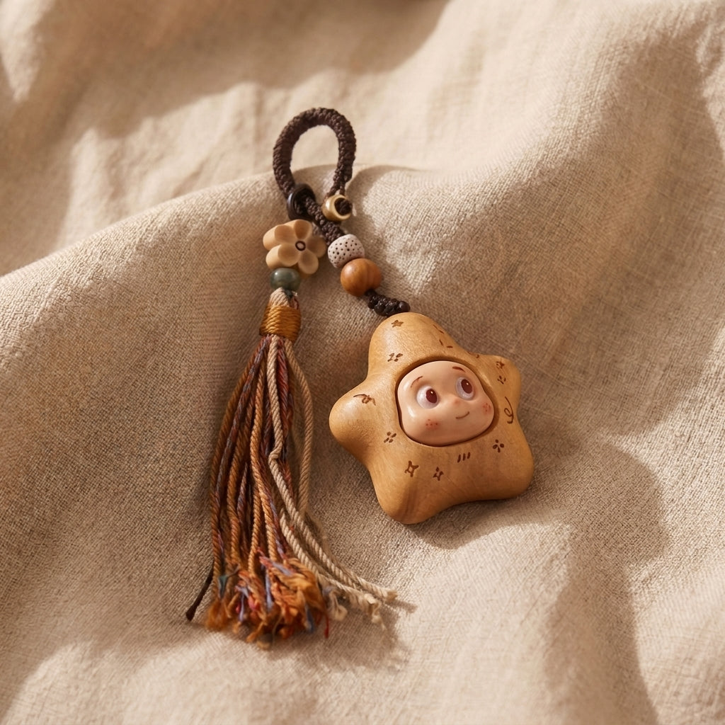 Mộc Charm — Nori | Wooden Star Charm