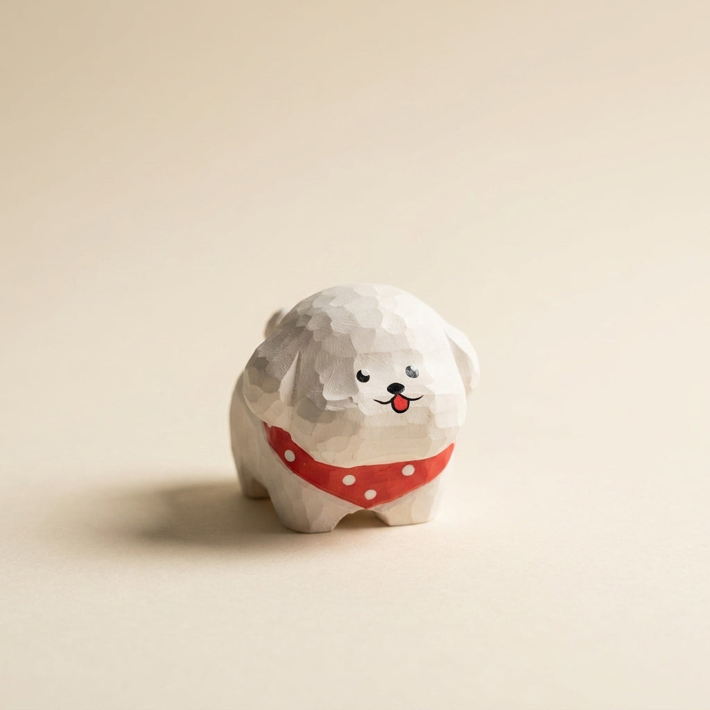 Mộc Shiro — Bé Cún Shiro | Little Wooden Puppy Figure 🐶