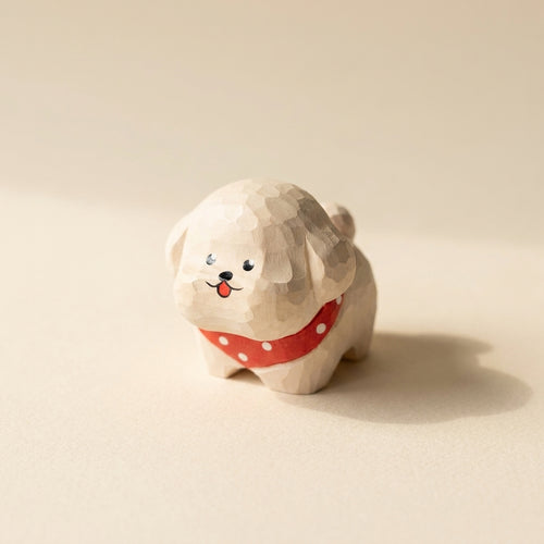 Mộc Shiro — Bé Cún Shiro | Little Wooden Puppy Figure 🐶