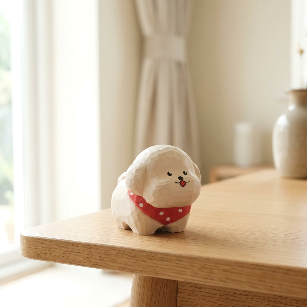 Mộc Shiro — Bé Cún Shiro | Little Wooden Puppy Figure 🐶