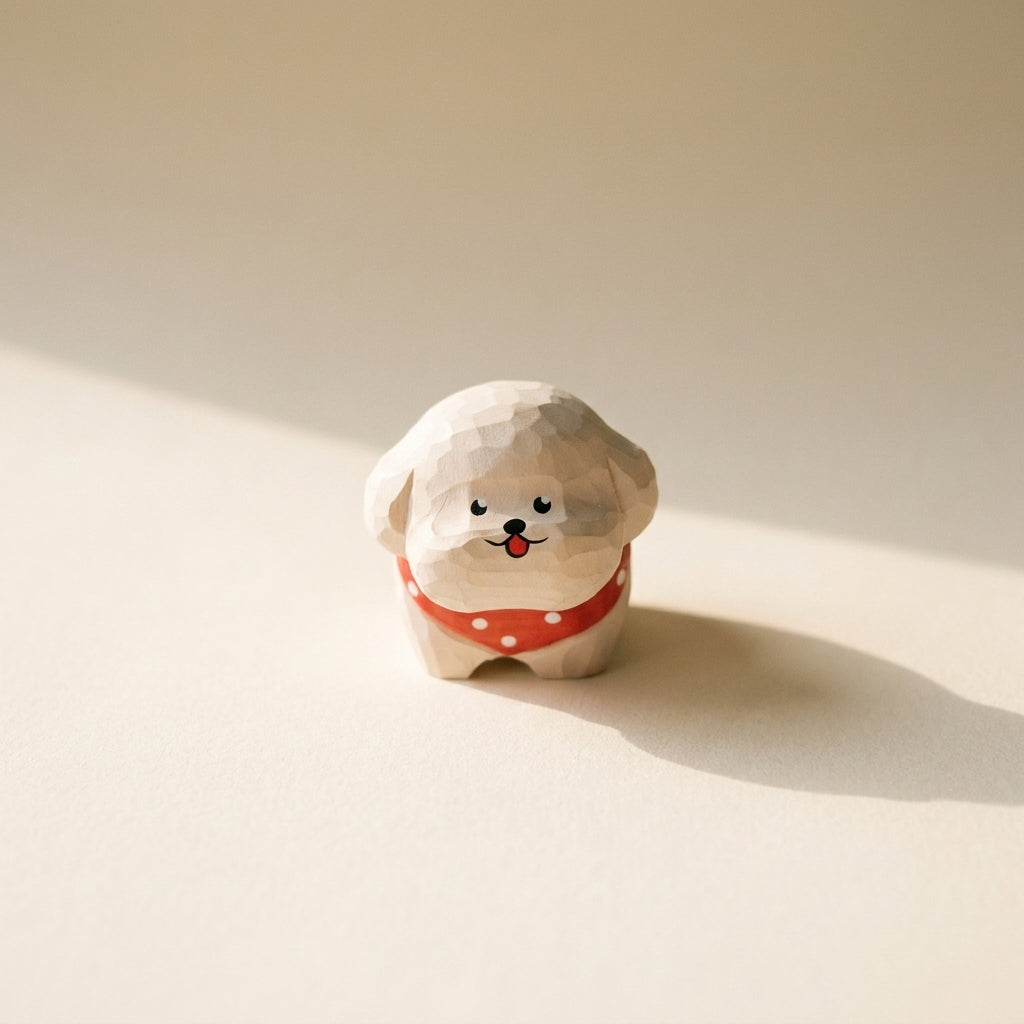 Mộc Shiro — Bé Cún Shiro | Little Wooden Puppy Figure 🐶