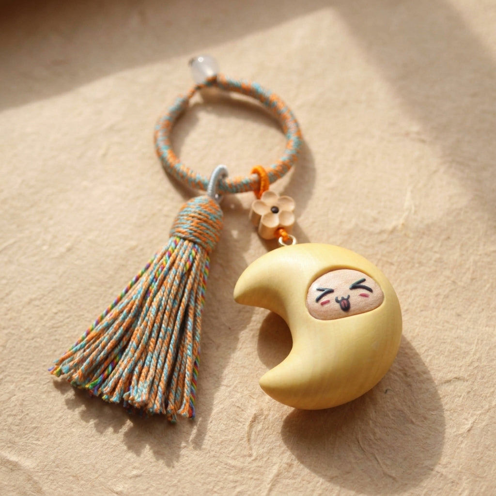 Mộc Charm — Silly Chaos Moon | Wooden Charm