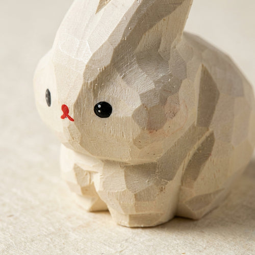 Mộc Snowbun — Bé Thỏ Gỗ Trắng | White Wooden Rabbit Figure