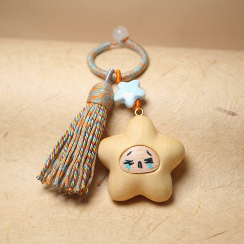 Mộc Charm — Crying Baby Star | Wooden Charm