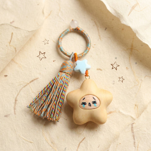 Mộc Charm — Crying Baby Star | Wooden Charm