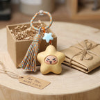 Mộc Charm — Silly Chaos Star | Wooden Emoji Charm