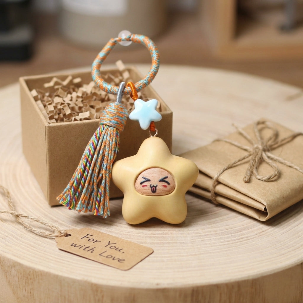 Mộc Charm — Silly Chaos Star | Wooden Charm