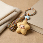 Mộc Charm — Silly Chaos Star | Wooden Emoji Charm