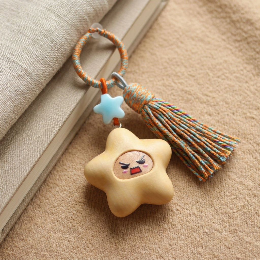 Mộc Charm — Tiny Rage Star | Wooden Charm