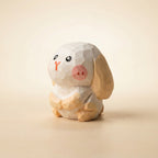 Mộc Momo — Bé Thỏ Má Hồng | Little Wooden Bunny Figure 🐰