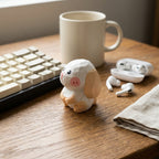 Mộc Momo — Bé Thỏ Má Hồng | Little Wooden Bunny Figure 🐰