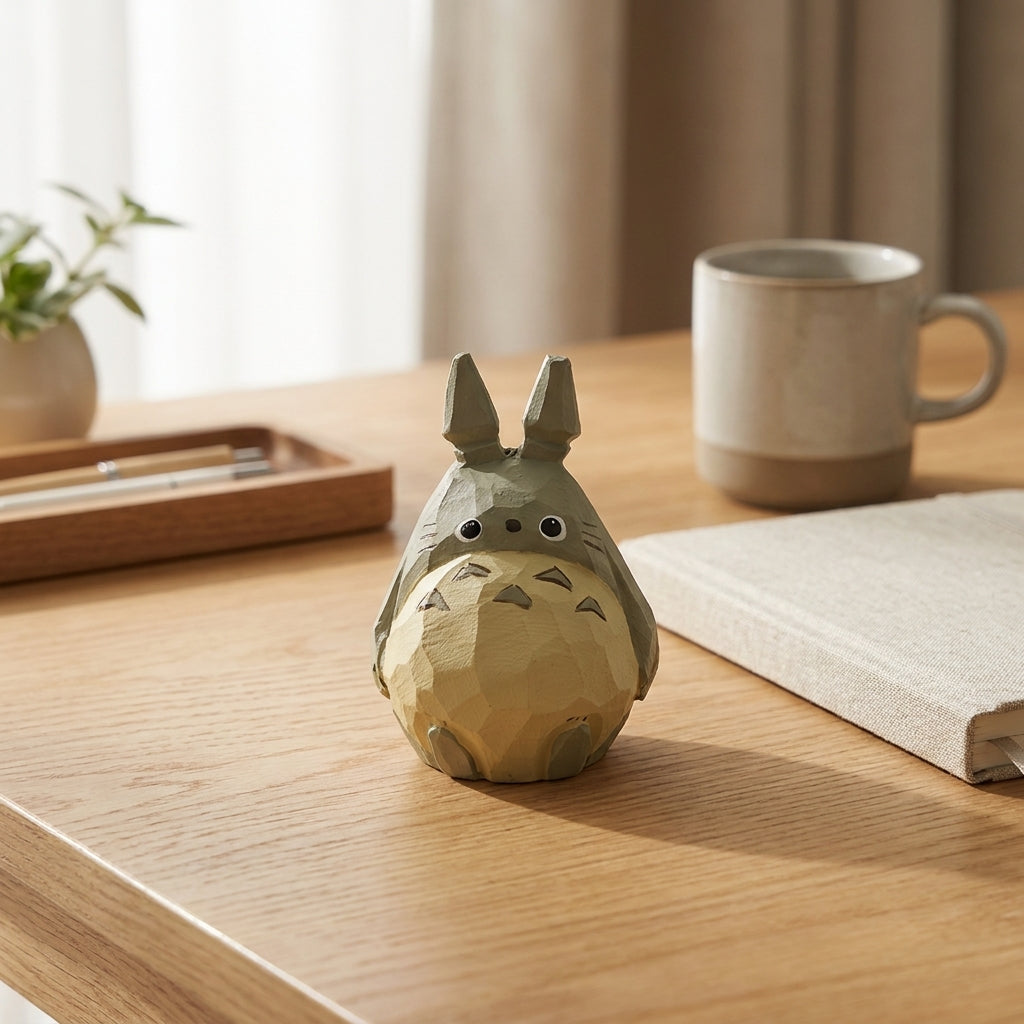 Mộc Totoro — Bé Totoro Gỗ | Forest Spirit Wooden Figure 🍃