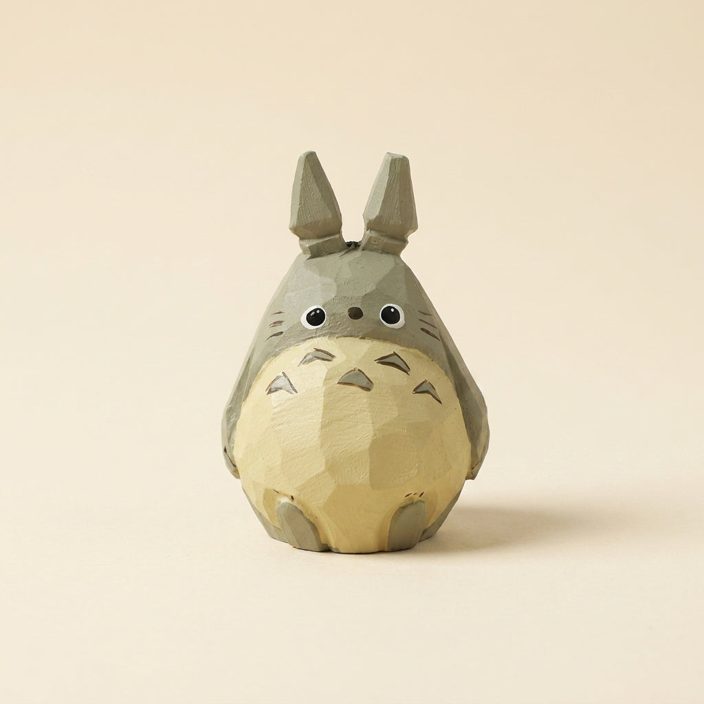Mộc Totoro — Bé Totoro Gỗ | Forest Spirit Wooden Figure 🍃